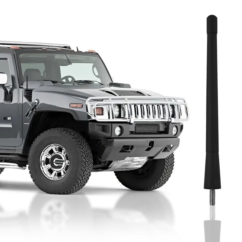 Generic 7 Black External Antenna Mast for Hummer H2 2003-2009 - Automotive Antenna Replacement for Cars, Trucks & SUV - FM AM Radio Compatible - Car & Truck Exterior Accessories for Men & Women  - Image 1