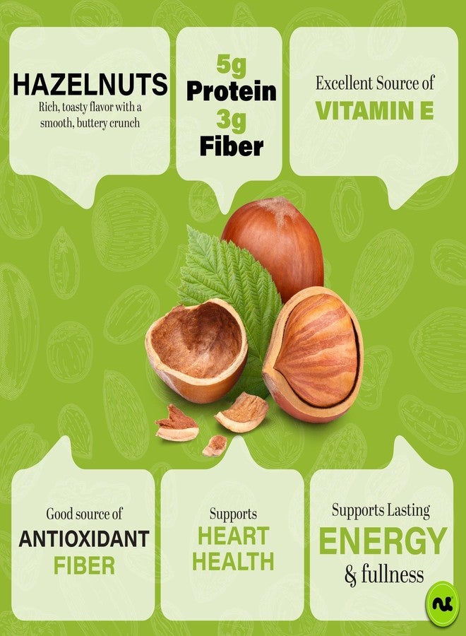 NUT CRAVINGS - Raw Hazelnuts Filberts with Skin - Unsalted, Shelled, (16oz - 1 LB) Packed Fresh in Resealable Bag - Kosher Healthy Snack, Food Assortments Ideal for Trail Mixed Nuts - Image 2