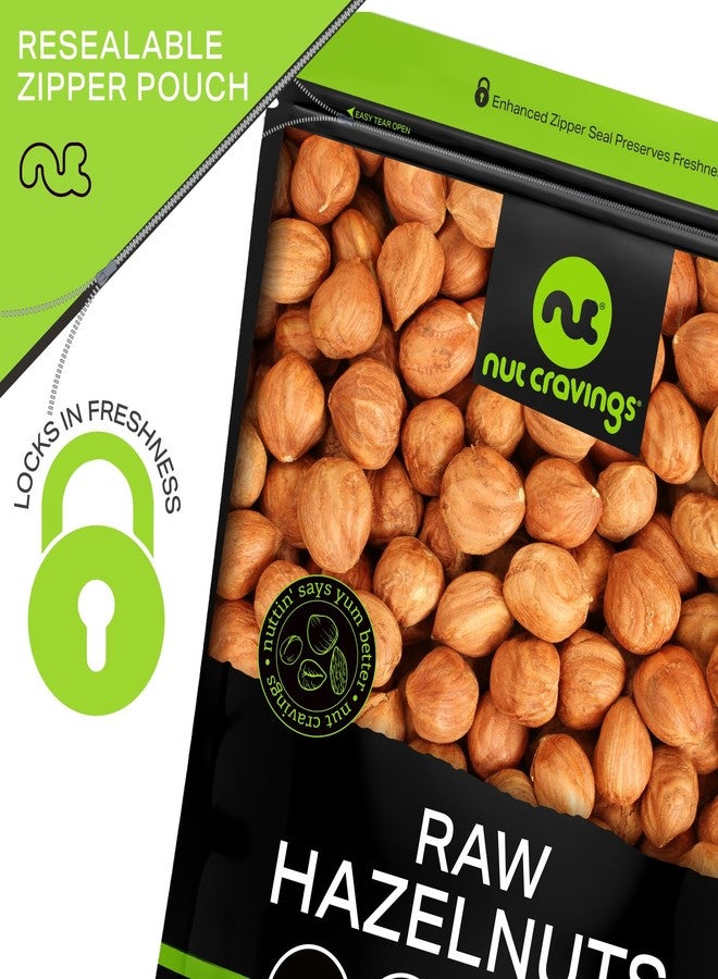 NUT CRAVINGS - Raw Hazelnuts Filberts with Skin - Unsalted, Shelled, (16oz - 1 LB) Packed Fresh in Resealable Bag - Kosher Healthy Snack, Food Assortments Ideal for Trail Mixed Nuts - Image 5