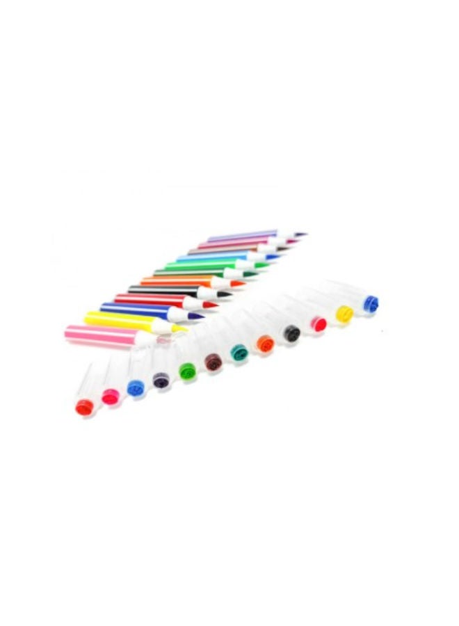 YALONG Watercolour Pen Plastic Box | 24 Colors - Image 2