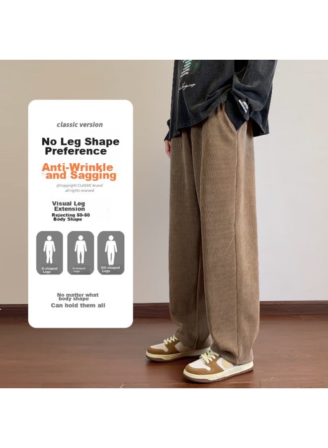 Warrior Chenille Casual Pants For Men, Spring And Autumn New Style, Sports Pants, Draping Straight-leg Pants, Heavyweight Loose-fitting Trousers For Men - Image 2