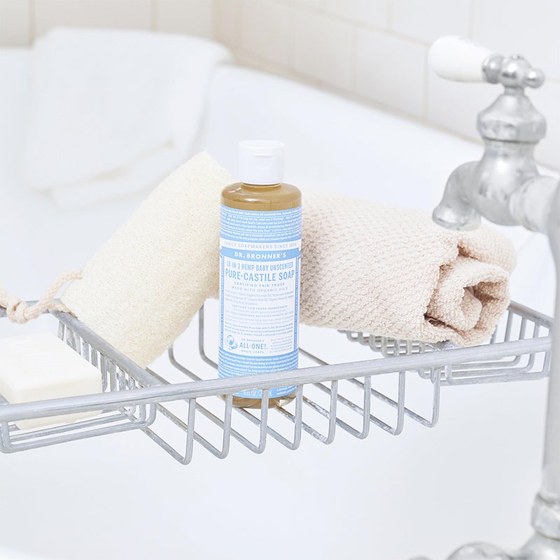 Dr. Bronner's د. برونر - صابون سائل نقي من كاستيل (بدون رائحة للأطفال، 8 أونصات) - مصنوع من زيوت عضوية، 18 استخدام: للوجه، الشعر، الغسيل، الأطباق، للبشرة الحساسة، للأطفال، بدون عطر مضاف، نباتي، غير معدل وراثيًا - Image 3