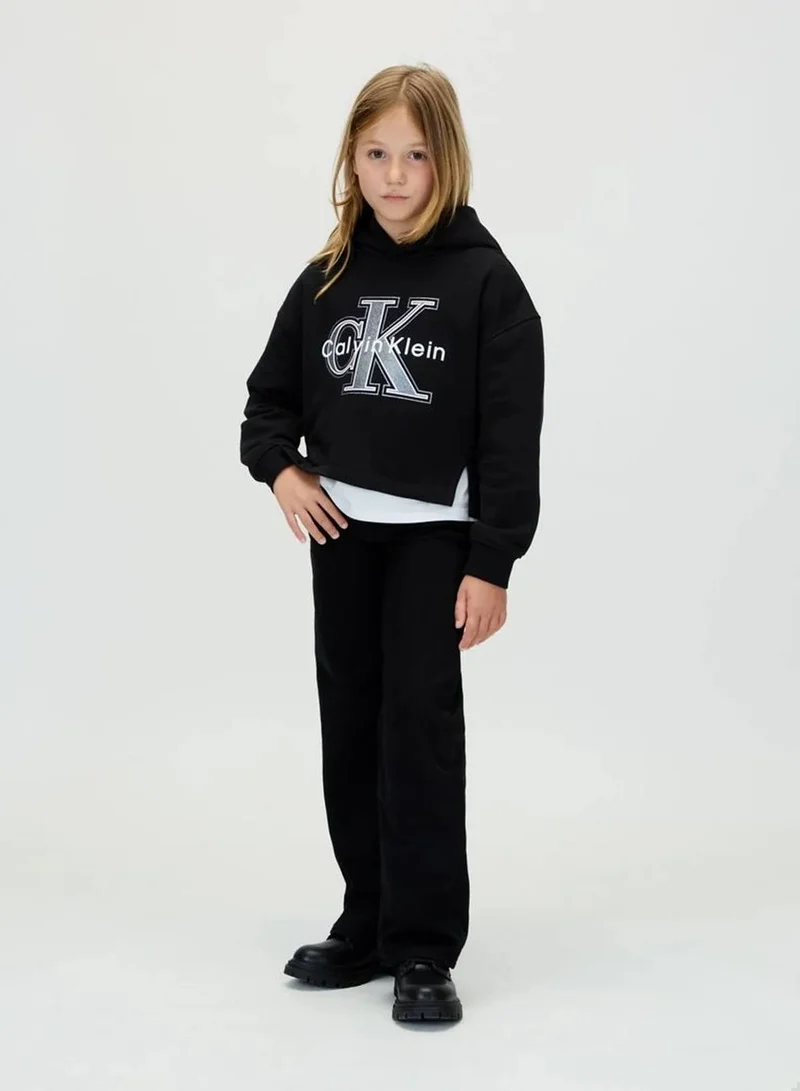 Calvin Klein Jeans Ck Black Fleece Logo Hoodie for Women | Best Price UAE