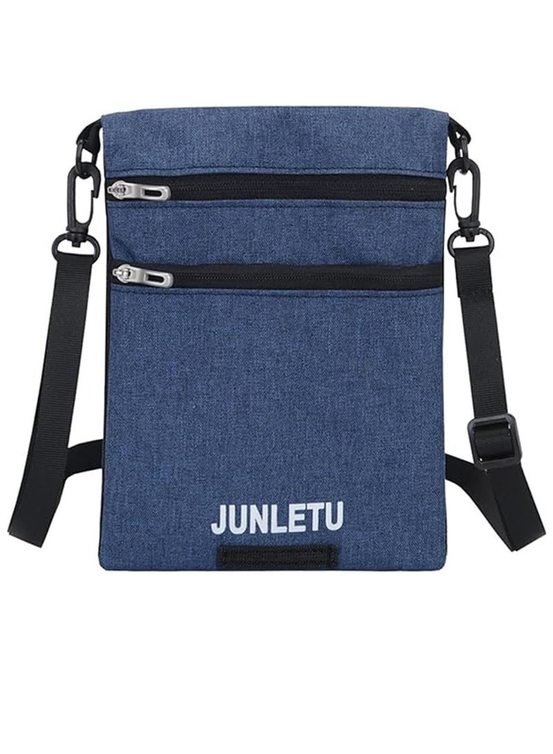 general Travel Wallet Neck Pouch, New Fashion Single Shoulder Neck Stash Pouch for Traveling, Oblique Cross Neck Pouch Bag, Waterproof Mobile Phone Bag, Travel Passport Neck Wallet for Men Women Usage - Image 1