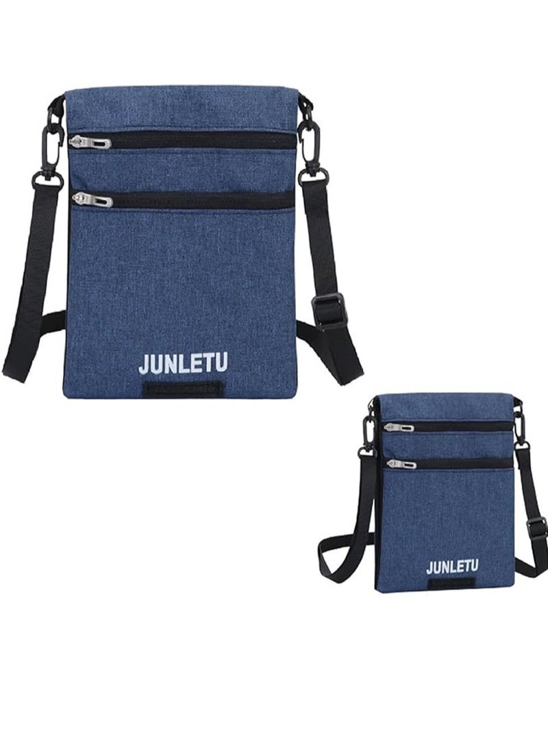 general Travel Wallet Neck Pouch, New Fashion Single Shoulder Neck Stash Pouch for Traveling, Oblique Cross Neck Pouch Bag, Waterproof Mobile Phone Bag, Travel Passport Neck Wallet for Men Women Usage - Image 2