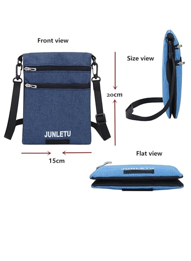 general Travel Wallet Neck Pouch, New Fashion Single Shoulder Neck Stash Pouch for Traveling, Oblique Cross Neck Pouch Bag, Waterproof Mobile Phone Bag, Travel Passport Neck Wallet for Men Women Usage - Image 5