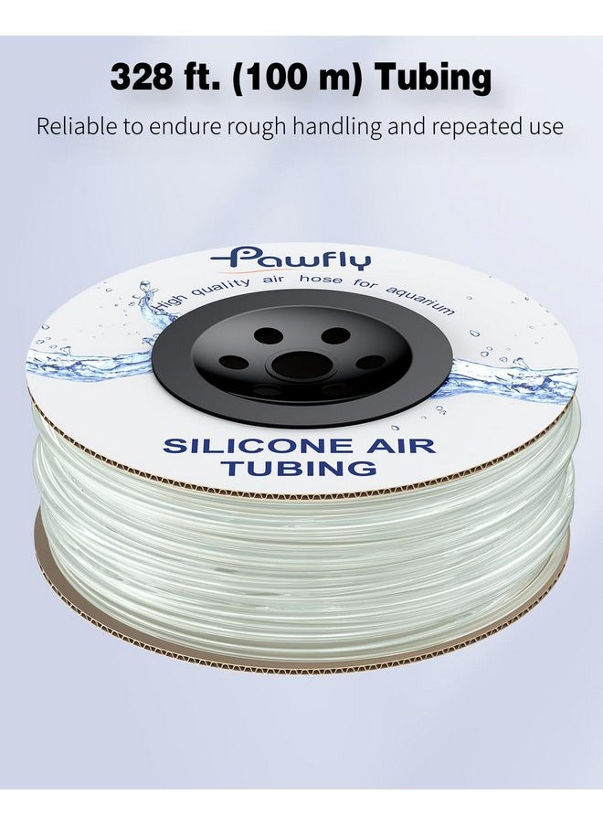 Pawfly Pawfly Aquarium Airline Tubing 328 Feet Standard 3/16" Tubing for Fish Tank Air Pump Flexible Kink-Resistant Pure PVC Hose for Aquarium Garden Terrarium Pond  - Image 3