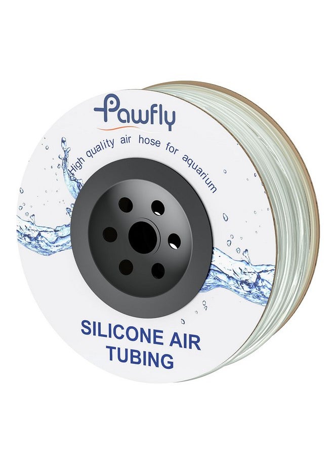 Pawfly Pawfly Aquarium Airline Tubing 328 Feet Standard 3/16" Tubing for Fish Tank Air Pump Flexible Kink-Resistant Pure PVC Hose for Aquarium Garden Terrarium Pond  - Image 1