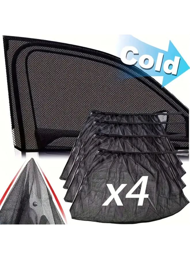 Thickened Upgraded Model 2pcs Car Sunshade Window Folding Mosquito Net Privacy Protection - Image 5