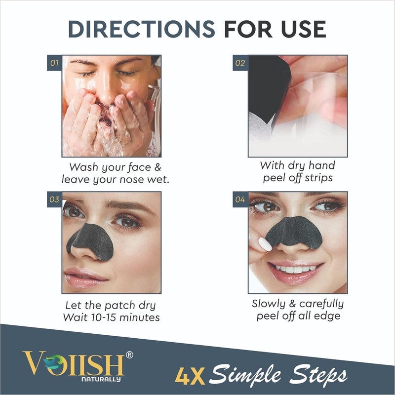 VOIISH شرائط أنف الفحم للرجال والنساء - Image 3