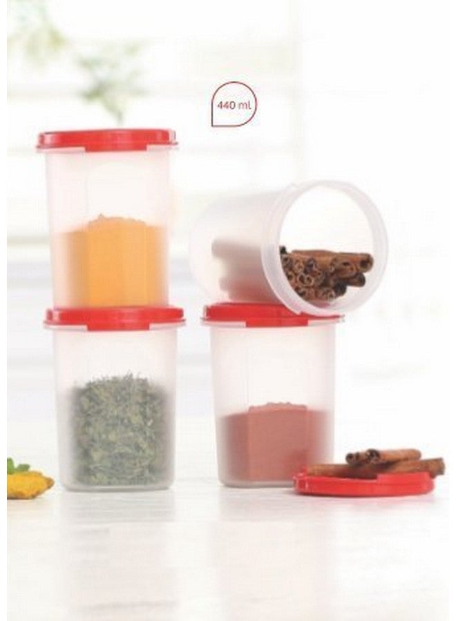 Tupperware Plastic Mm Round 2, 440 Ml, Set of 4 - Image 1