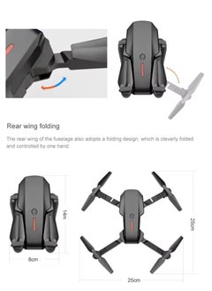 ELTRAZONE E88 Drone 4K with High Definition Camera – WiFi Foldable Drone, 2.4G 6-Axis RC, Altitude Hold – Black, Perfect for Aerial Photography & Easy Flying – UAE Delivery  - Image 2