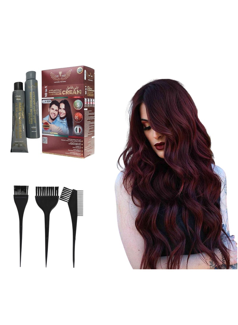 فينتاج كريم شعر فينتاج آبل أنيروبك – صبغة شعر عضوية 100% وكريم تلوين طبيعي، 200 مل (10 في 1)، متوفر بثلاث درجات وروائح فريدة. عبوة من 5 قطع - Image 2