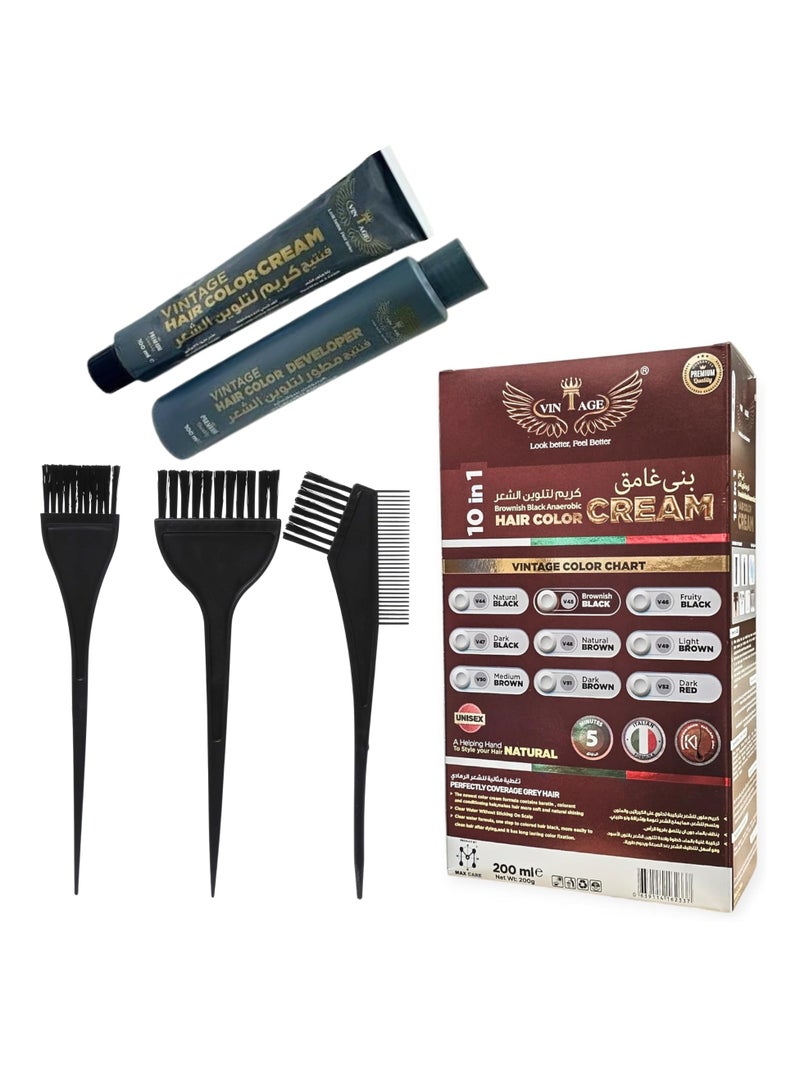 فينتاج كريم شعر فينتاج آبل أنيروبك – صبغة شعر عضوية 100% وكريم تلوين طبيعي، 200 مل (10 في 1)، متوفر بثلاث درجات وروائح فريدة. عبوة من 5 قطع - Image 5