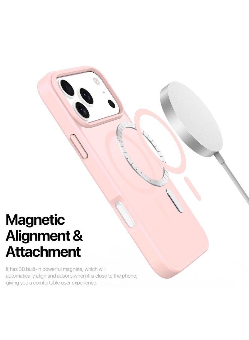 DUX DUCIS Yind Case Anti-Yellowing Matte Clear [Hard PC Back & Soft TPU Bumper]  Shockproof Protective Phone Case Cover compatible with IPhone 17 Pro  (Light Pink) - Image 3