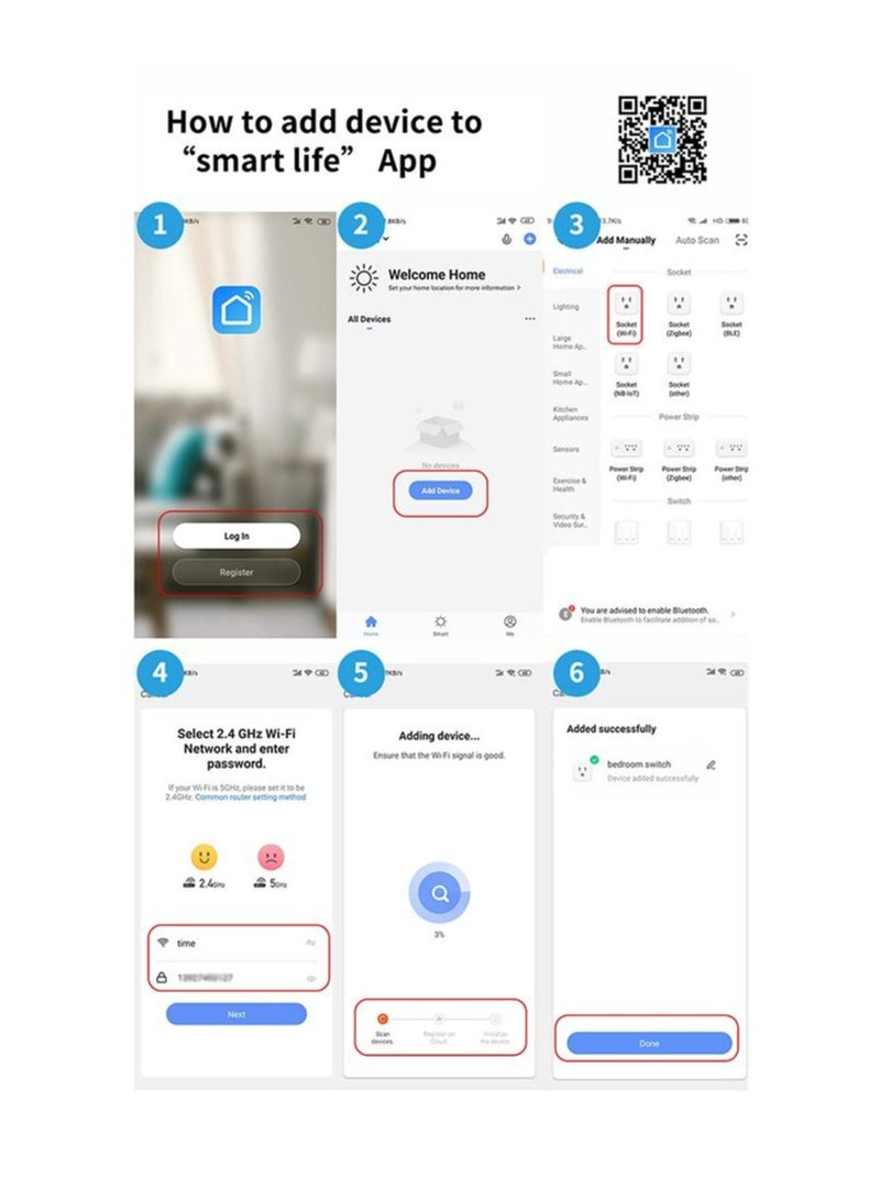 يان تي "قابس واي فاي 20 أمبير، مقابس ذكية مع برمجة توقيت، متوافق مع أليكسا وجوجل هوم، لون أبيض – 2 قطع" - Image 2