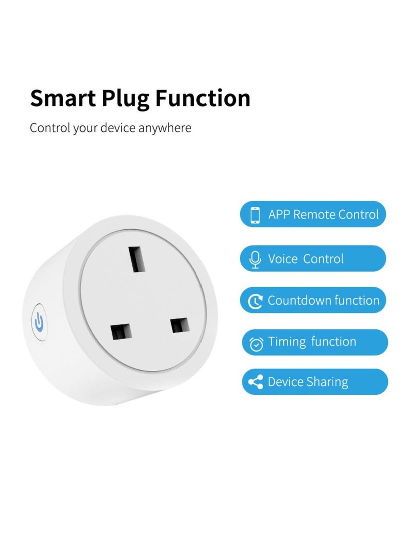 يان تي "قابس واي فاي 20 أمبير، مقابس ذكية مع برمجة توقيت، متوافق مع أليكسا وجوجل هوم، لون أبيض – 2 قطع" - Image 3