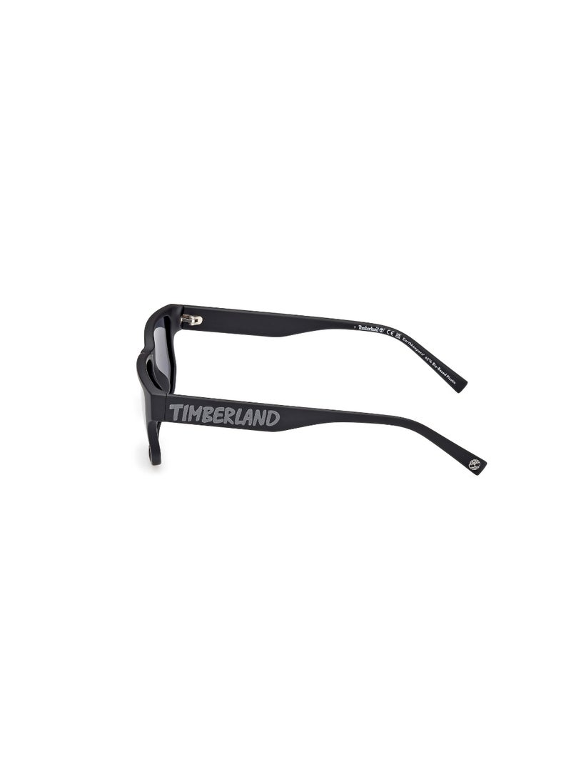 TIMBERLAND FULL RIM TEEN BOY RECTANGULAR BLACK INJECTED SUNGLASSES - Image 2
