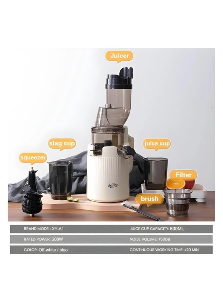 High-Performance Electric Juicer for Fruits and Vegetables | 200 Watts with Large 3.55 inch Caliber for Maximum Juice Yield Get free Gift  - Image 5