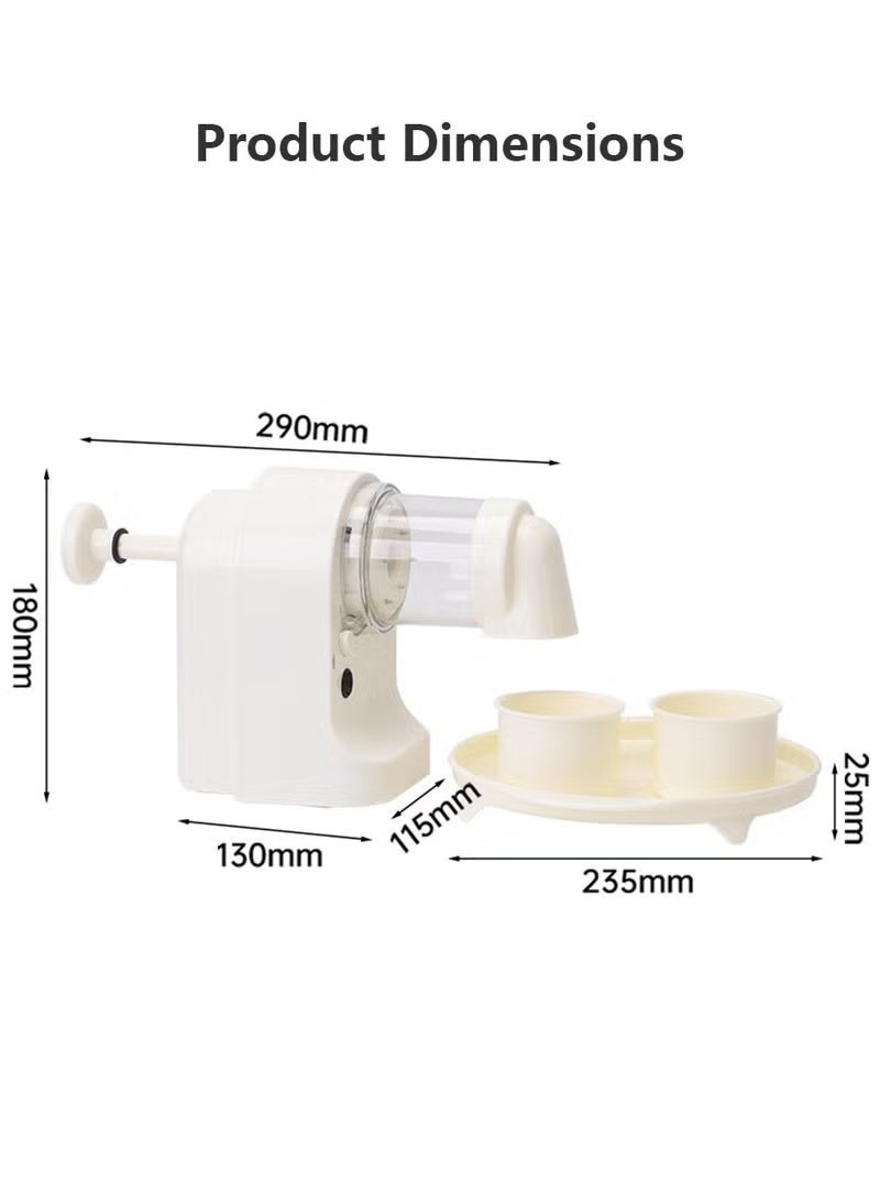 Rechargeable Electric Ice Crusher & Shaver for Home, Portable Cotton Ice Maker with 2 Ice Molds & a Large Smoothie Bowl - Image 2