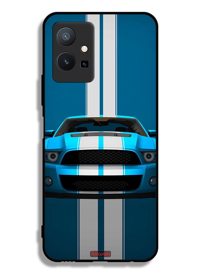 Tolwak Vivo T1 5G Protective Case Cover Car Abstract Art - Image 2