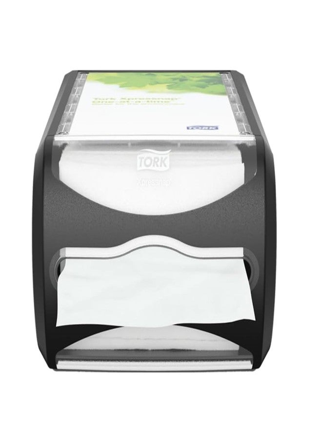Tork Xpressnap Counter Napkin Dispenser Black N4, Versatile Design, Signature Range, 5.7" x 7.5" x 12.1", 6432000 - Image 1