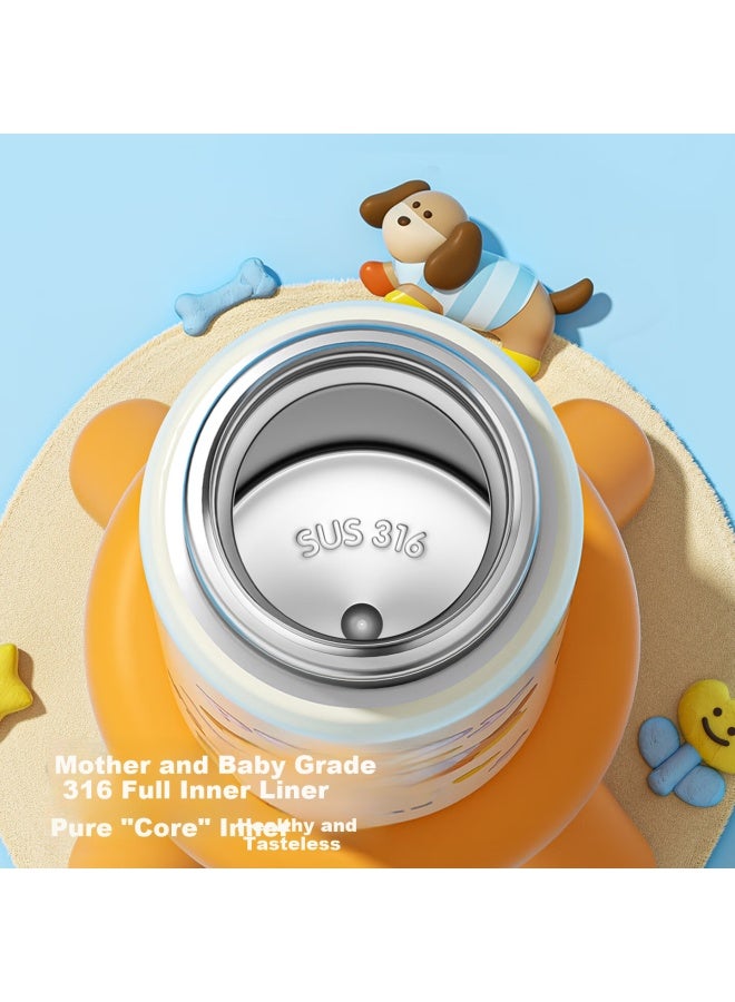 Haers Insulated Mug, 316 Stainless Steel Water Cup, Stylish Straw Cup, Portable Student Tumbler, Diandianmao 470ml - Image 5