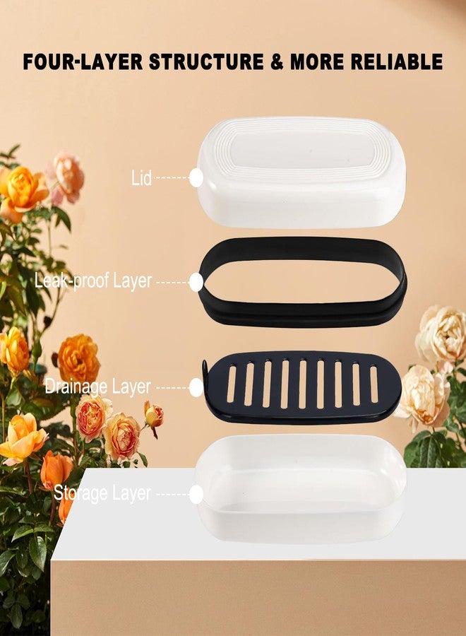 wome Shampoo Bar and Conditioner Holder Compatible with Kitsch: ABS Plastic Soap Dish with 9 Drainage Holes Mold-Resistant Travel Case & Bathroom Organizer for Solid Shampoo Bars (White) - Image 2