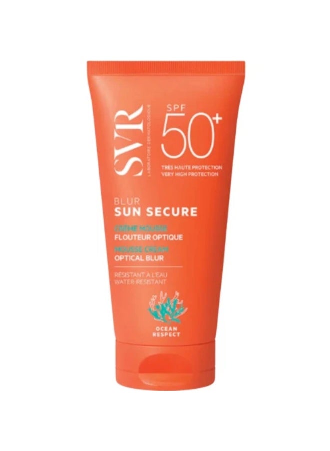 واقي شمس ومثبت مكياج إس في آر سان سيكيور بلير بقوام موس ومجمل للبشرة SPF 50+ - 50 مل