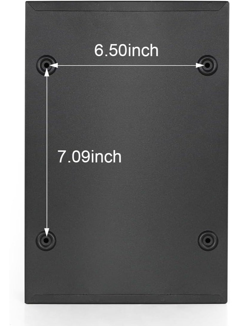 Jssmst Locking Mailbox Wall Mounted Vertical- Jssmst Mail Boxes with Combination Lock Large Capacity, 12.6 x 8.46 x 3.35 Inch, Black Matt - Image 2