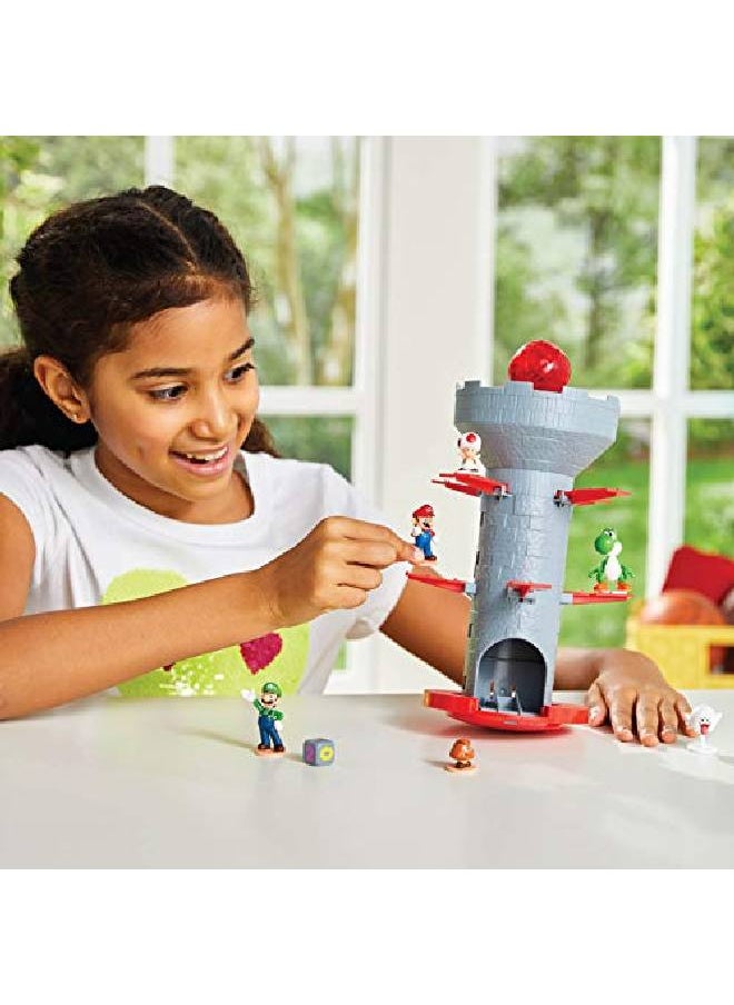 Epoch - Games Super Mario Blow Up Shaky Tower Balancing Game Tabletop Skill And Action Game With Collectible Super Mario Action Figures - Image 1