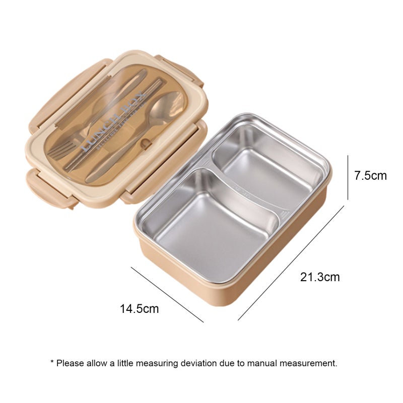 Leakproof Lunch Box: Blue 1-Compartment Premium Food Grade Container - Snap-Lock Lid With Chopsticks And Spoon, Microwave Safe For School, Office, Travel, Home, Outdoors - Image 4