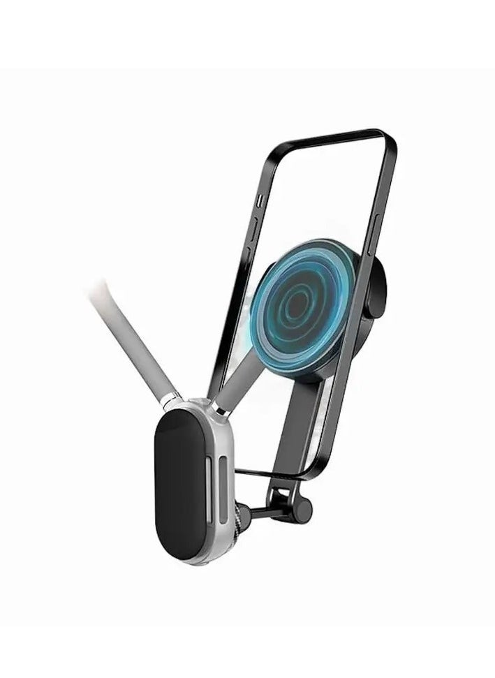 ELTRAZONE Magnetic Neck Phone Holder – Hands-Free Adjustable POV Camera Mount for Running, Vlogging, Cycling & Cooking – Universal Clip for Phones & Action Cameras (GoPro/SJ2000 Compatible) – Lightweight, Waterproof, Secure Grip - Image 2