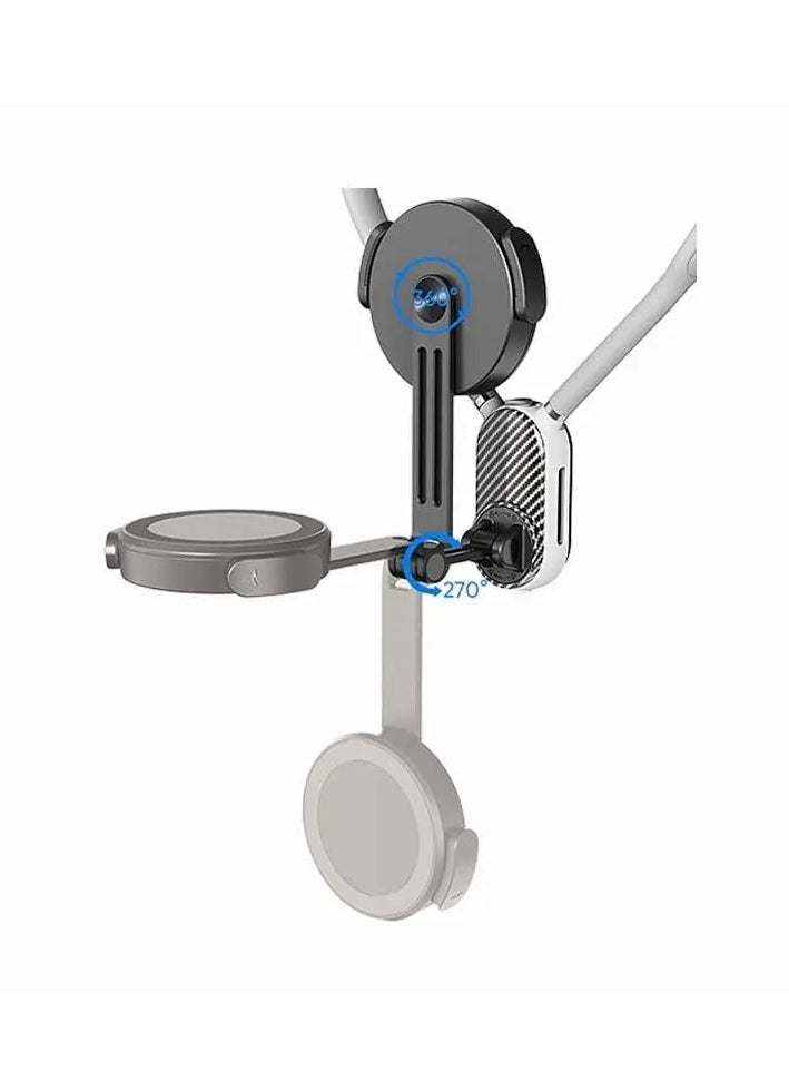 ELTRAZONE Magnetic Neck Phone Holder – Hands-Free Adjustable POV Camera Mount for Running, Vlogging, Cycling & Cooking – Universal Clip for Phones & Action Cameras (GoPro/SJ2000 Compatible) – Lightweight, Waterproof, Secure Grip - Image 3