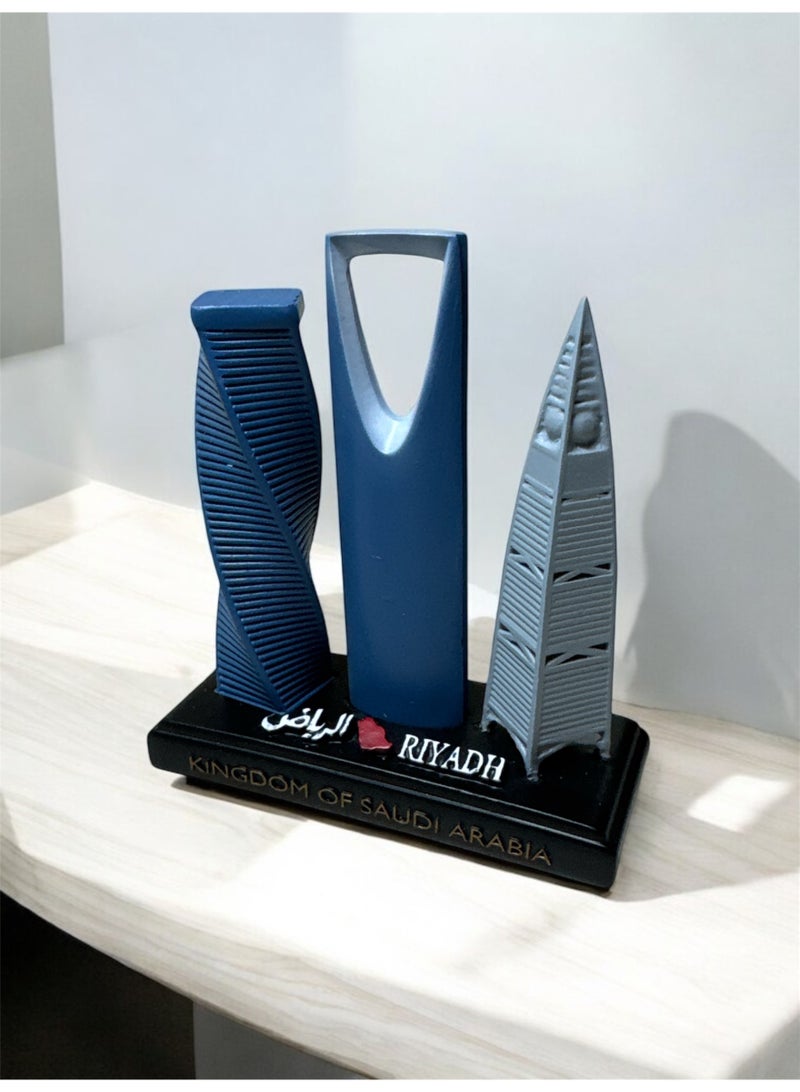Riyadh City Model Small Souvenir 3 Buildings (Kingdom Tower, Faisaliyah Tower, Majdoul Tower) - Image 2