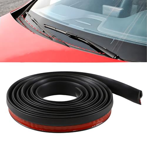 Hbxdeco Car Front Windshield Rubber Seal Strip, 2M/6.5FT Car Weather Stripping Seal Strip, Windshield Window Seal Strip Moulding Trim, Windshield Window Door Seal Rubber Strip - Image 1