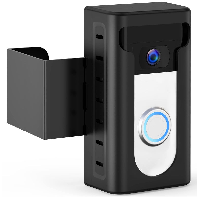 KIMILAR 2024 Upgrade Anti-Theft Video Doorbell Mount, Not Block Doorbell Motion Sensor, Adjustable No-Drill Mounting Bracket Wedge Holder Accessories for Home Rentals Office, Not for Security Door - Image 1