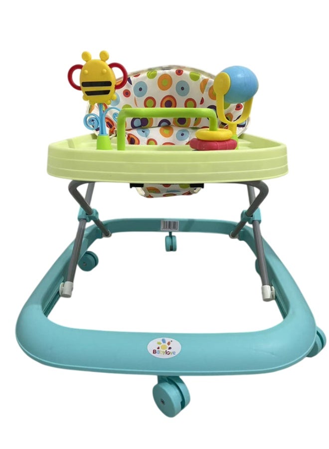 Baby Love Adjustable Height Baby Walker with Toys Yellow33-507Y