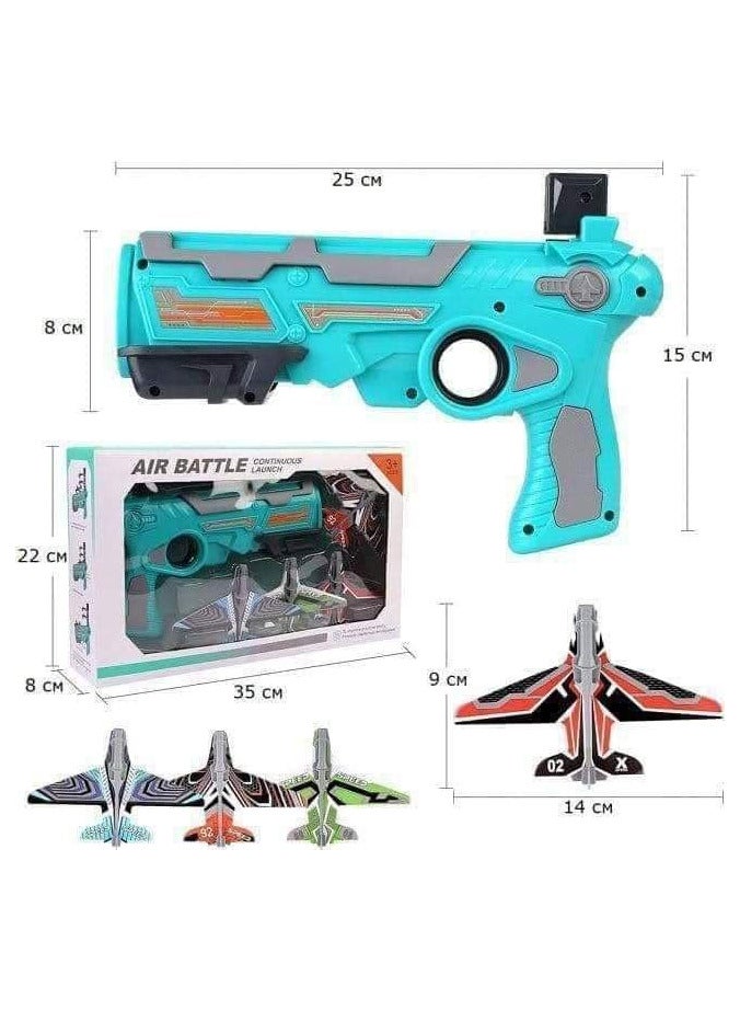 مسدس الطائرات Air Batter، لعبة ممتعة لإطلاق طائرات بأشكال مختلفة بطريقة سهلة للأطفال - Image 1