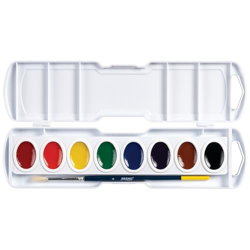 Prang Oval Pan Watercolor Paint Set, 8 Assorted Colors, 1 Count - Image 4