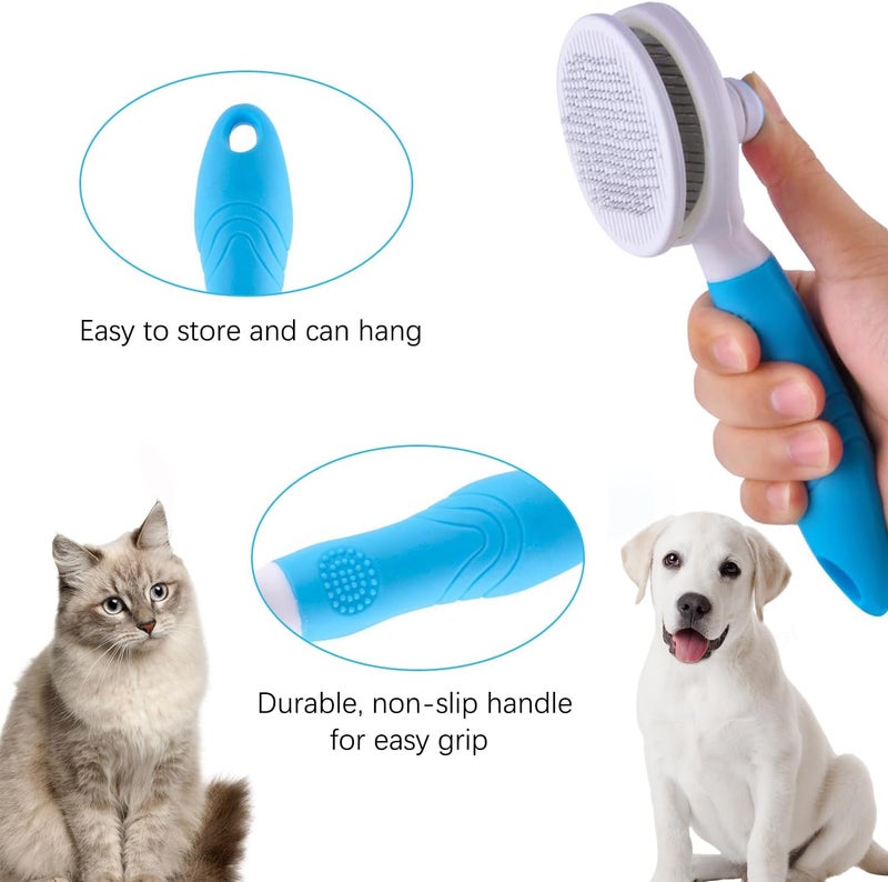 itPlus Cat Grooming Brush - Self Cleaning Slicker Brush for Dogs and Cats - Image 5