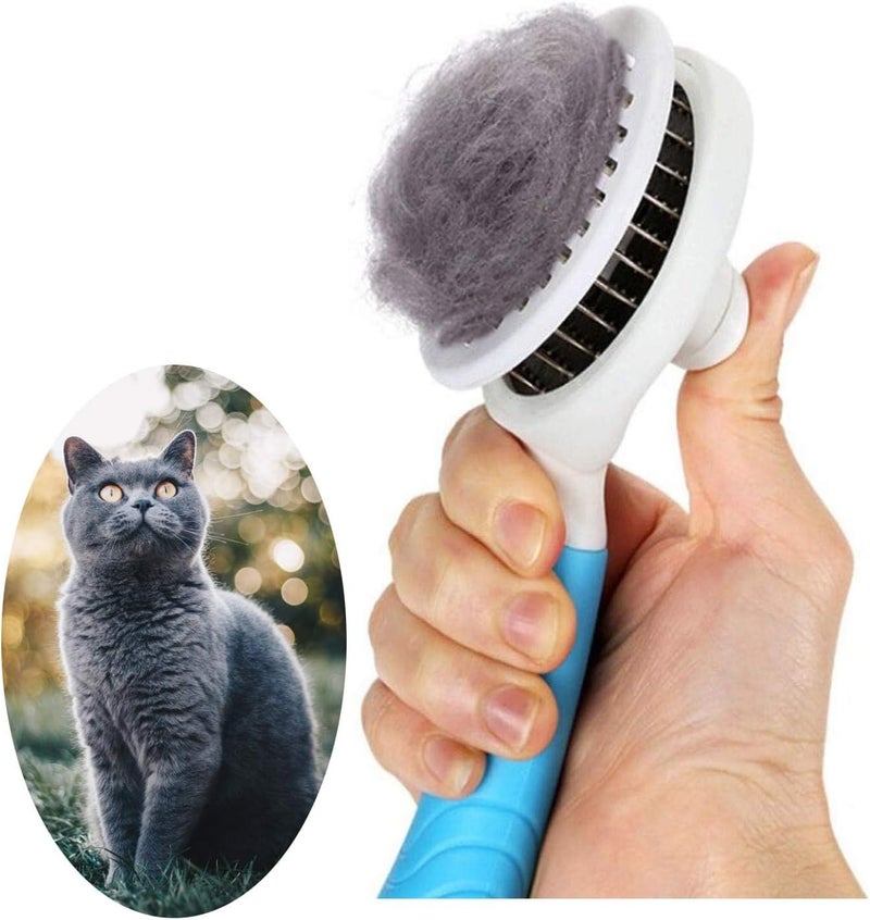 itPlus Cat Grooming Brush - Self Cleaning Slicker Brush for Dogs and Cats - Image 1