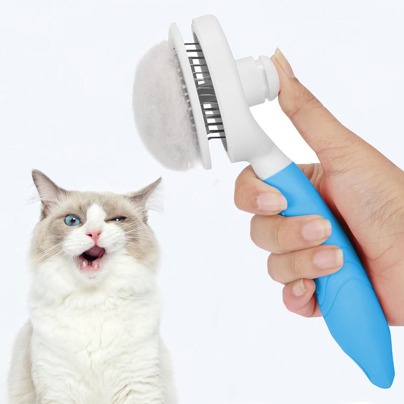 itPlus Cat Grooming Brush - Self Cleaning Slicker Brush for Dogs and Cats - Image 2