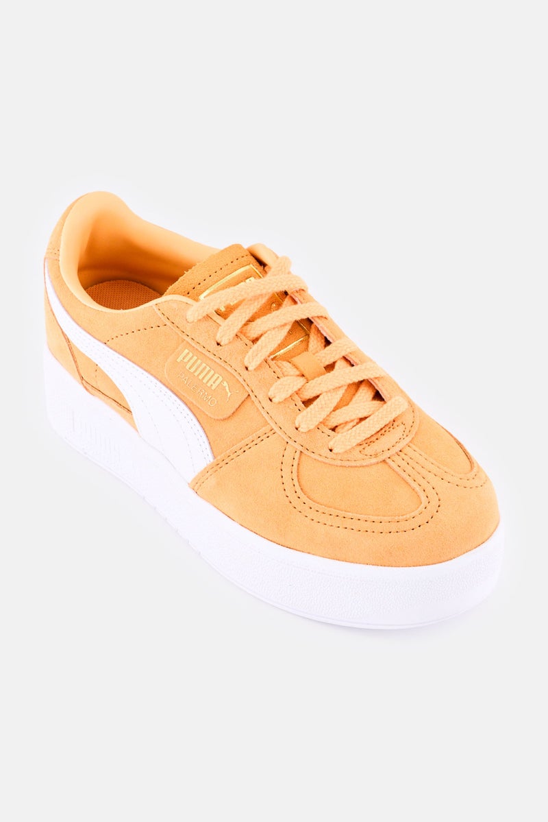 PUMA أحذية نسائية باليرمو إلفاتا مزودة بأربطة للخارج، برتقالي - Image 1