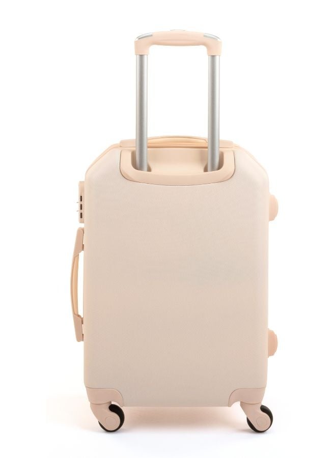 LIMRA Cabin Carry Check-In Luggage Trolley Size 20 inch Beige - Image 2