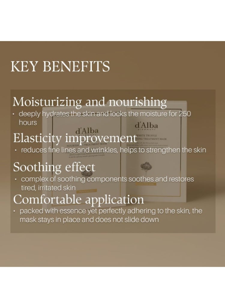 d'Alba Dry, Dehydrated Skin Repair – d'Alba Italian White Truffle Nourishing Mask for Deep Moisture, Radiance & Skin Barrier Recovery - Image 5