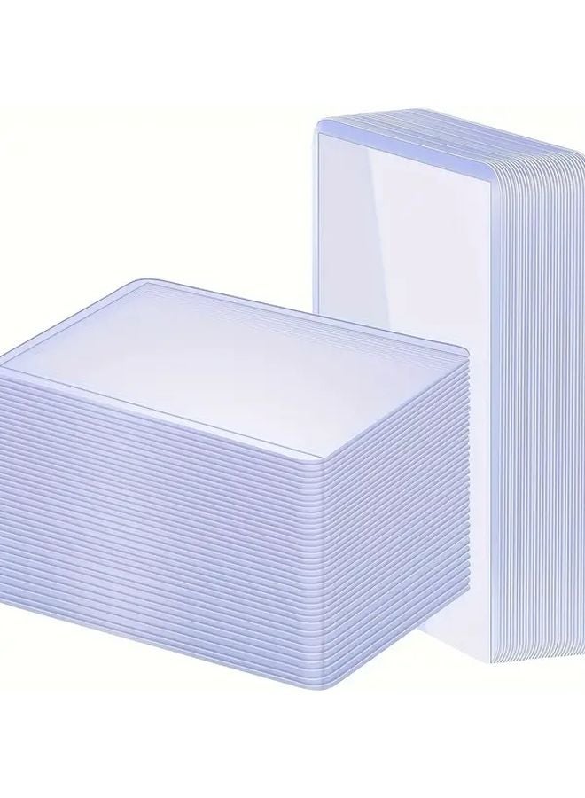 50 قطعة من الأغلفة البلاستيكية الصلبة مقاس 3x4 بوصة، مصنوعة من مادة البولي بروبيلين المتينة لتخزين بطاقات التداول - Image 2