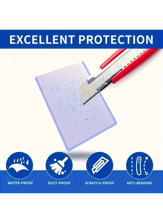 50 قطعة من الأغلفة البلاستيكية الصلبة مقاس 3x4 بوصة، مصنوعة من مادة البولي بروبيلين المتينة لتخزين بطاقات التداول - Image 5