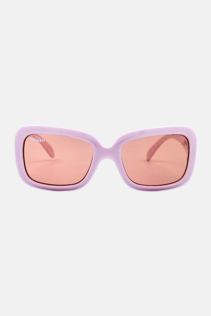 Disney FROZEN Kids Girl Square Sunglasses, Lavender - Image 1