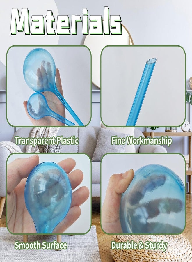 Bvrbaory 10 Pcs Self Watering Globes for Plants,Plastic Self-Watering Bulbs,Plant Automatic Watering Globes for Indoor Outdoor Potted Flower - Image 3